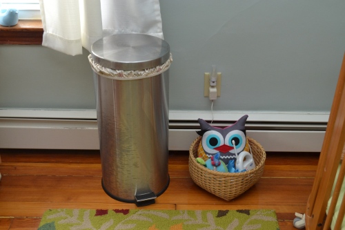 trash can with diaper pail liner
